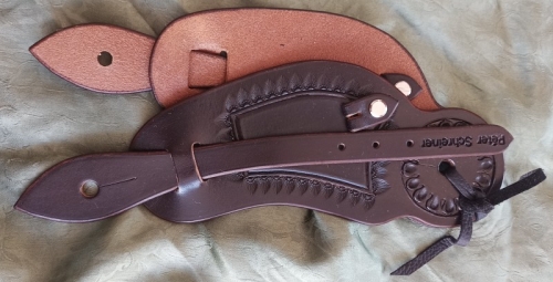 Sporenriemen Visalia - Randpunzierung - Handmade